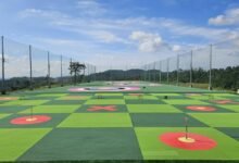 golf training room setup